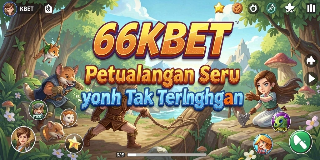 Tampilan utama gameplay 66KBET dengan aksi seru dan grafis menawan.