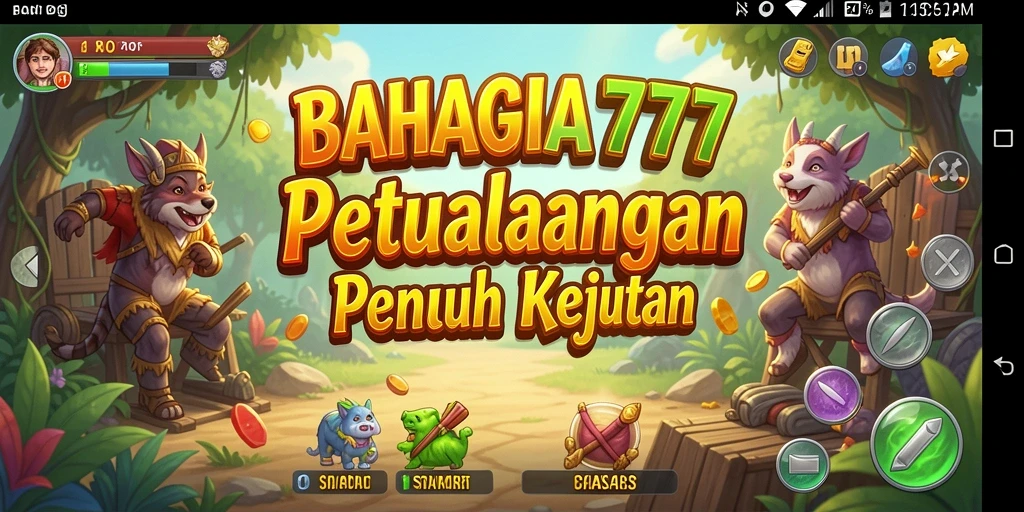 Screenshot gameplay BAHAGIA777 yang menampilkan aksi petualangan yang mendebarkan.