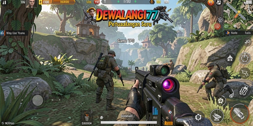 Tampilan gameplay seru saat bertempur dalam DEWALANGIT77.
