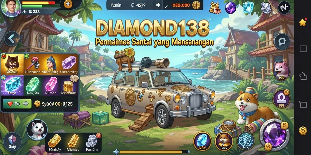 Tangkapan layar gameplay DIAMOND138 yang ceria dan menyenangkan.