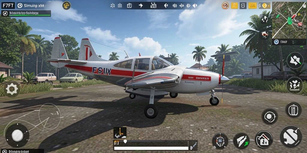 Tampilan gameplay menarik dalam F7F7 yang menunjukkan interaksi sosial dan simulasi kehidupan.