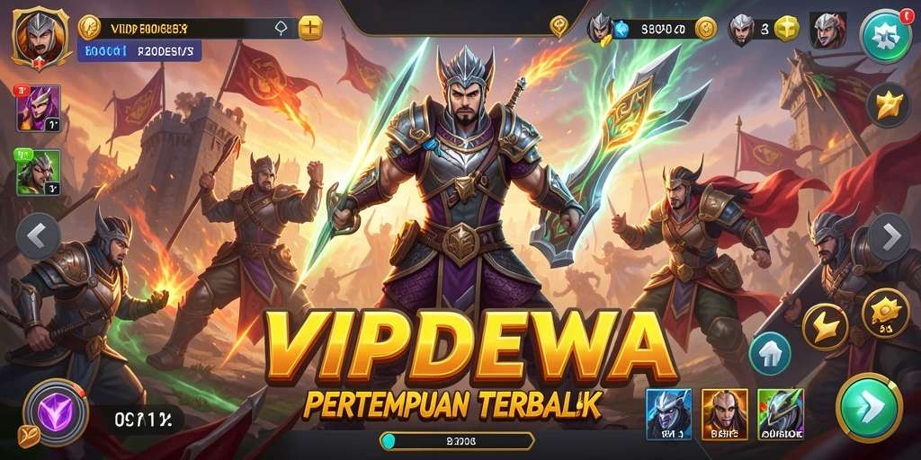 Screenshot gameplay VIPDEWA dengan aksi pertempuran Battle Royale.